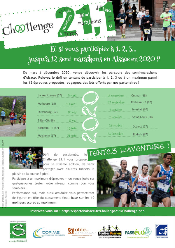 Challenge 21,1 des semo-marathons d'Alsace