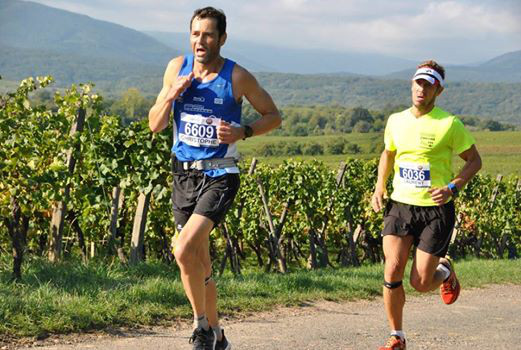 Christophe et Fabrice, vainqueurs du challenge des semi-marathons d'Alsace